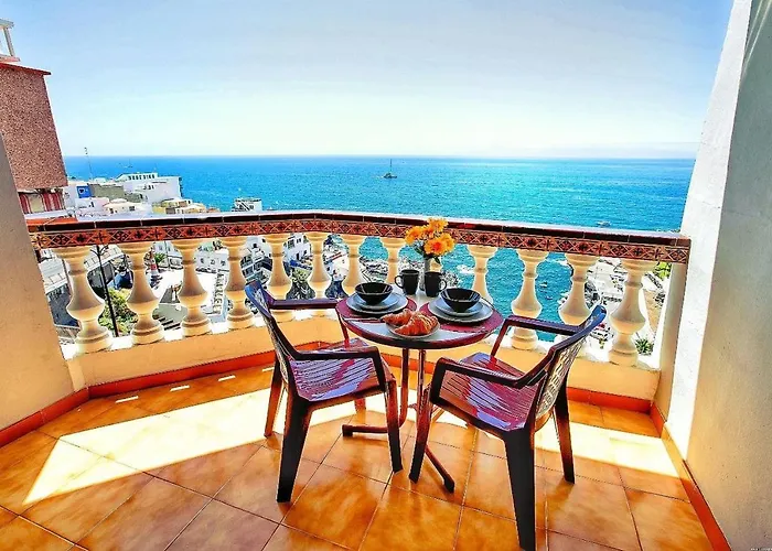 Front Line Ocean View 2bed Wi-fi Your Apartamento Puerto de Santiago (Tenerife)